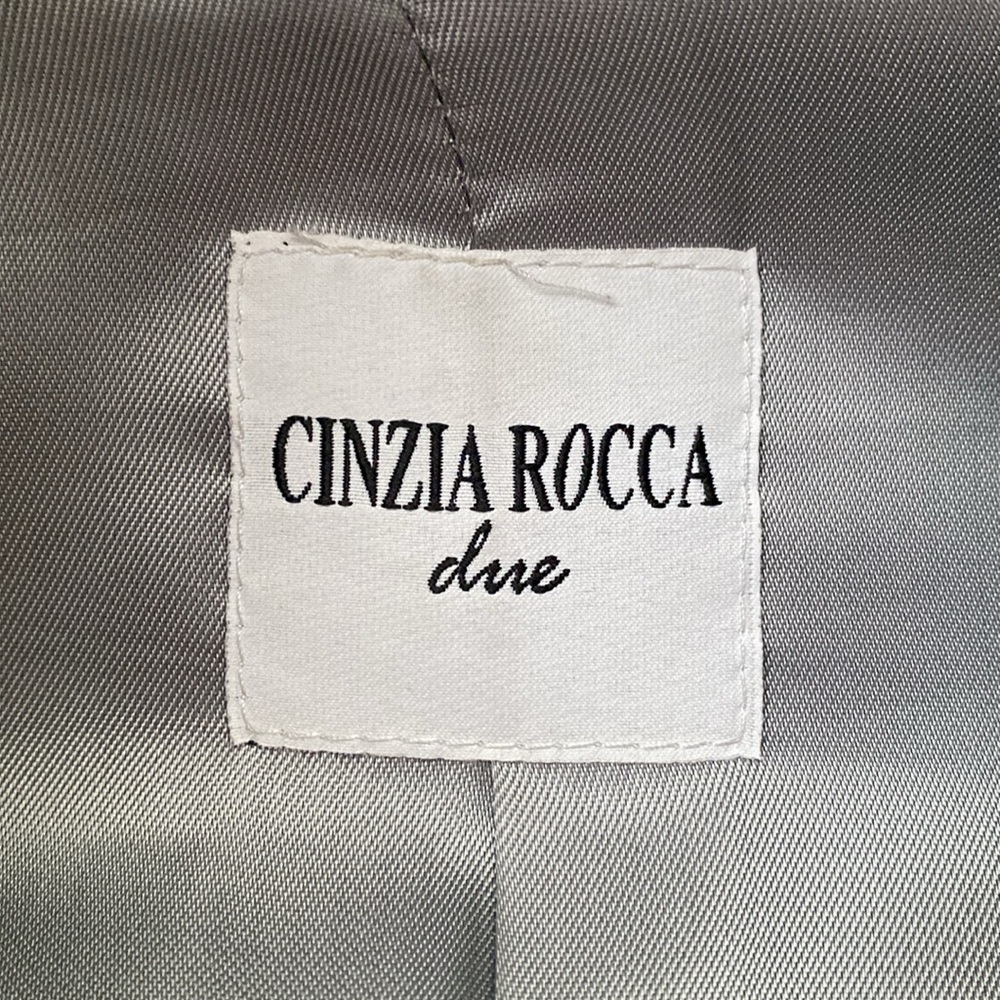Cinzia Rocca Grey Wool Size 12 Coat - Picture 4 of 7